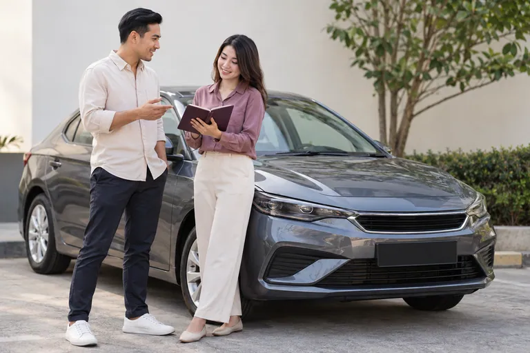 Perbincangan pertanyaan penghantaran kereta